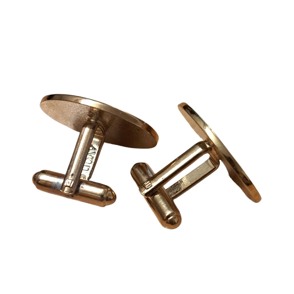 Vintage Avon Classic Car Cufflinks Enamel Gold Tone Trim 1